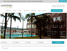 Tablet Screenshot of garopabamarhotel.com.br